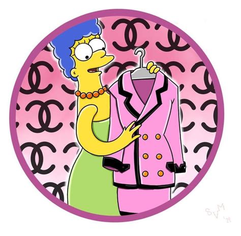 marge buys a chanel suit|marge simpson chanel suit.